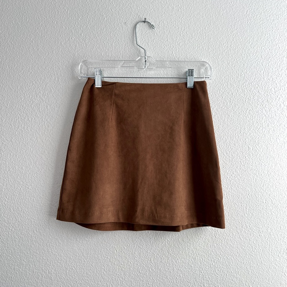 Abercrombie & Fitch Vegan Suede Skort